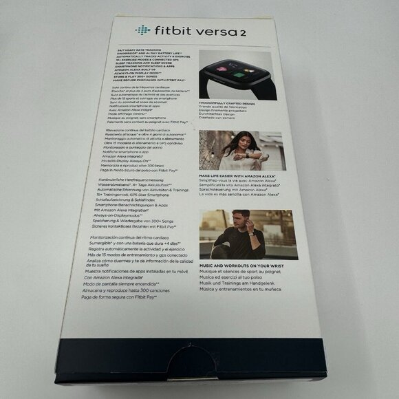 Fitbit Versa 2 Activity Tracker Black w/Charger, No‎ Strap, READ DESCRIPTION - Picture 3 of 16